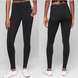 Athleta Black Metro High Waisted Leggings Size S